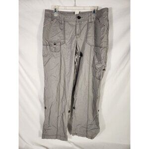 Sonoma Womens Gray Cargo Pants Outdoor Hiking Us/16